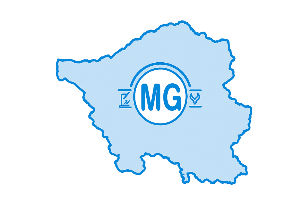 Karte vom Saarland