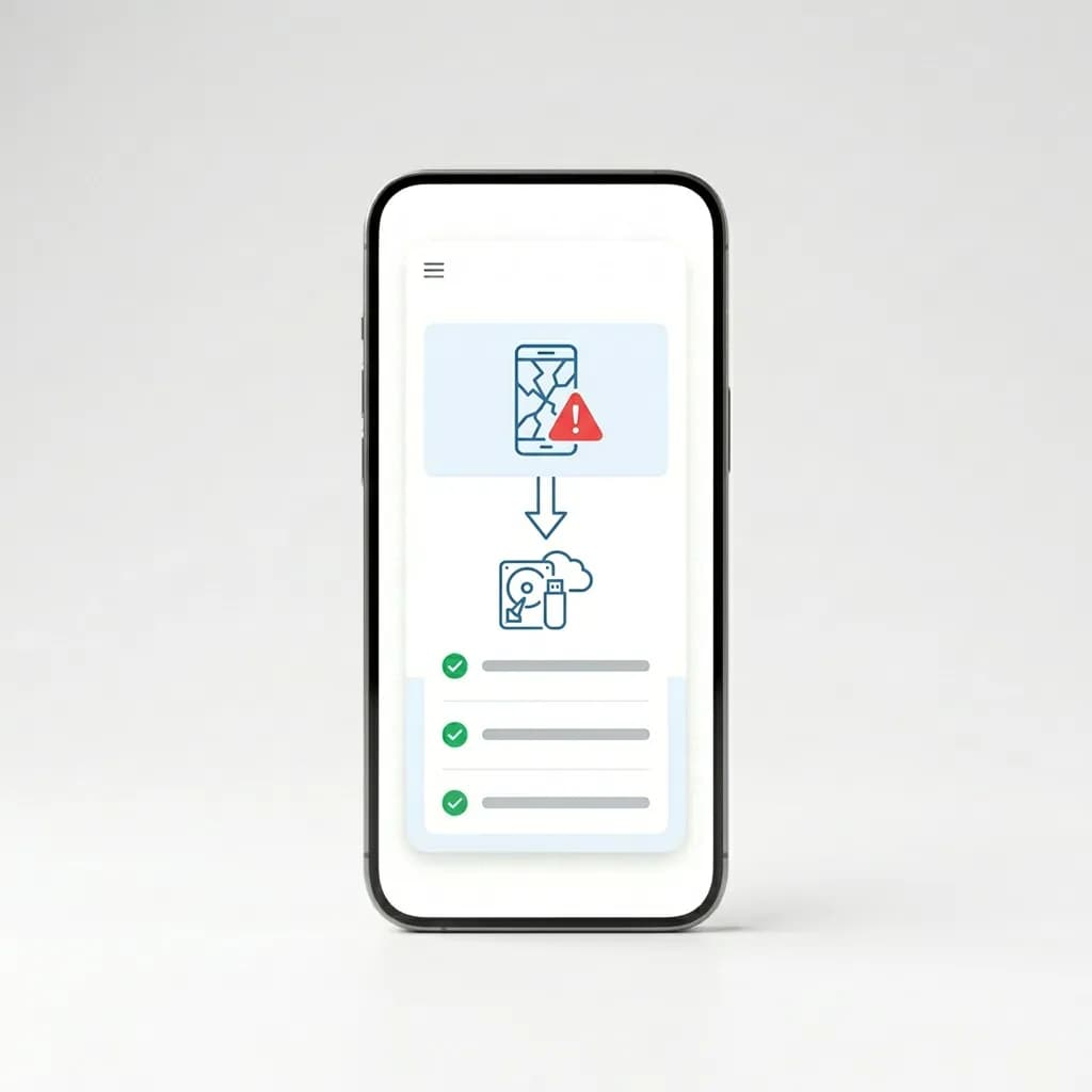 Datenrettung bei defektem Handy-Bildschirm