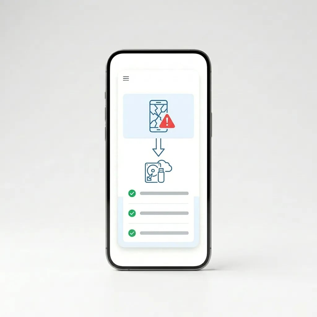Datenrettung bei defektem Handy-Bildschirm